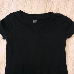 Black V-Neck Top